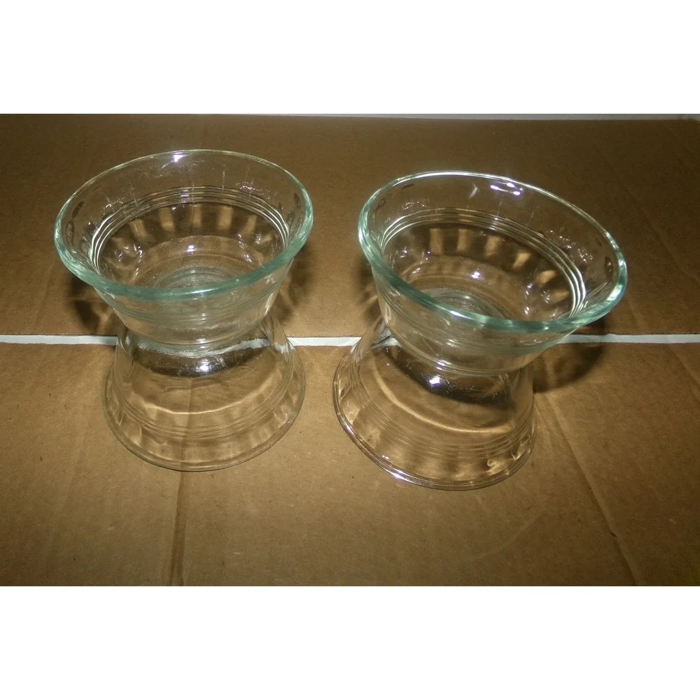 Pyrex 6oz  Set of 8 Glass Custard Cups Ramekins Model 463 Scalloped Rim